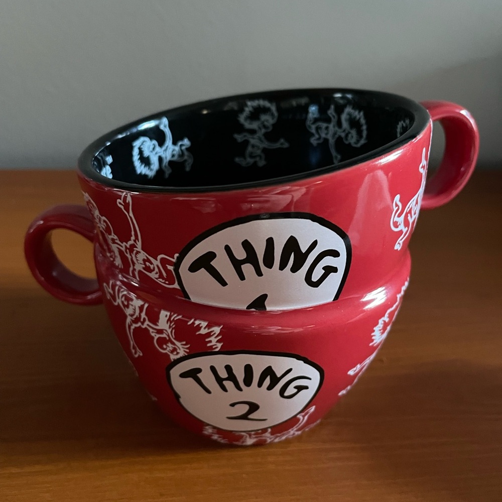 Dr. Seuss Red and Black Thing 1 & Thing 2 Mug